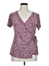 Gilli Burgundy Short Sleeve Blouse Size XL - photo 1