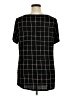 Evri Plaid Black Short Sleeve T-Shirt Size 1X - photo 2