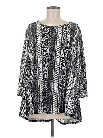 Roz & Ali 3/4 Sleeve Blouse (view 1)