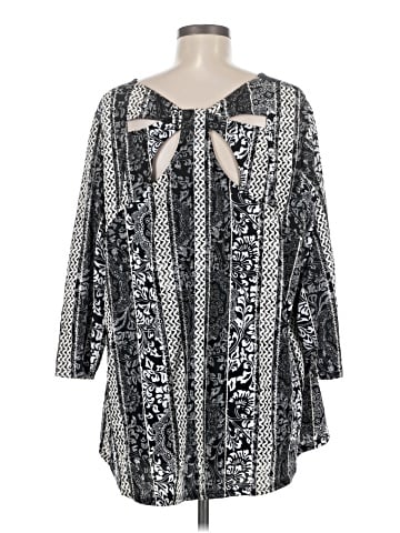 Roz & Ali 3/4 Sleeve Blouse (view 2)