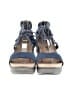 Unbranded 100% Leather Blue Wedges Size 6 - photo 2