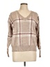 Max Studio Plaid Tan Pullover Sweater Size L - photo 1