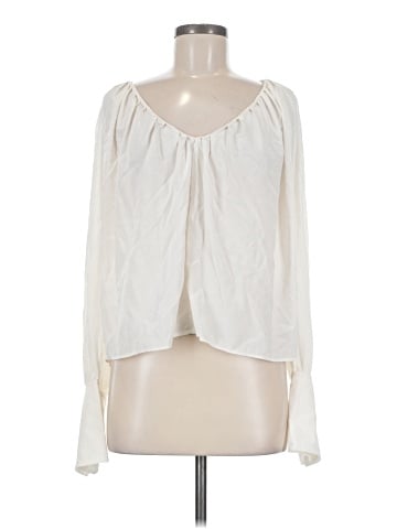 A.L.C. Long Sleeve Silk Top (view 1)