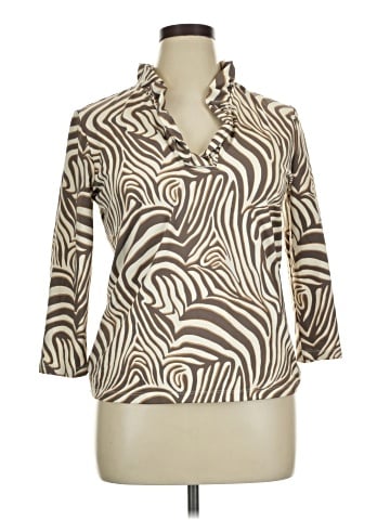 J. McLaughlin 3/4 Sleeve Blouse (view 1)