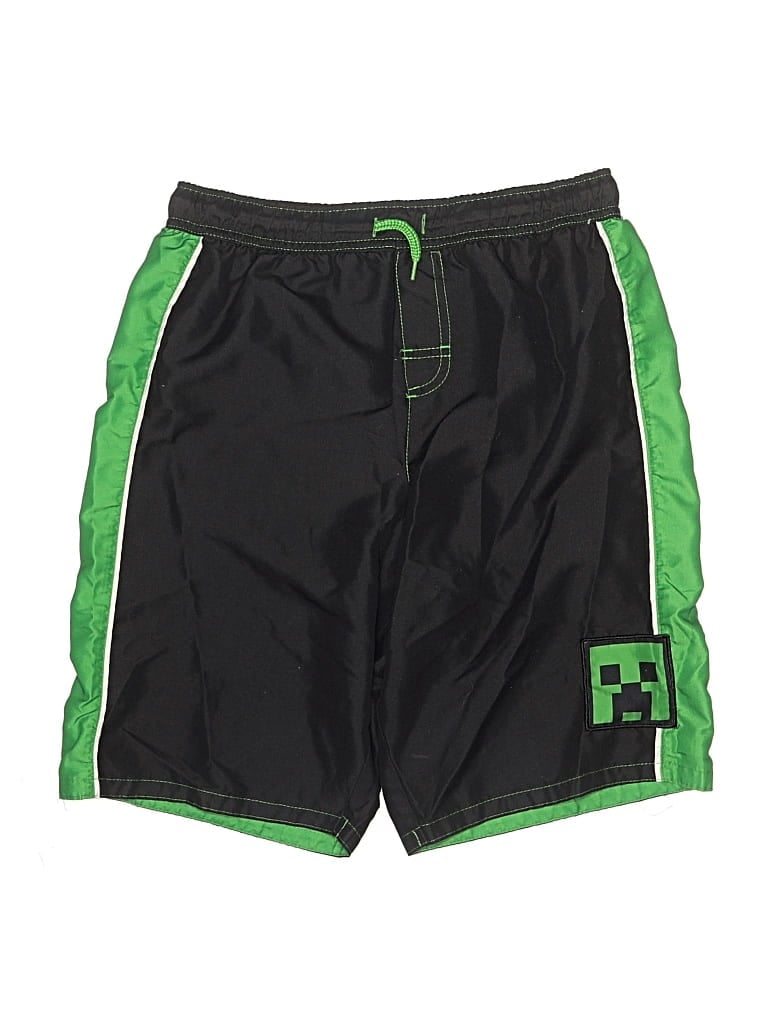 Pre-owned Minecraft Kids' Athletic Shorts In Green
