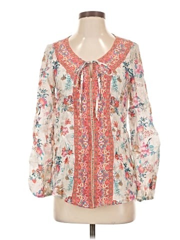 Tolani 3/4 Sleeve Silk Top (view 1)