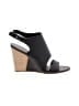 Vince. 100% Leather Black Wedges Size 10 - photo 1