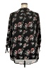 Joan Rivers 100% Polyester Floral Black 3/4 Sleeve Blouse Size 18 - photo 2