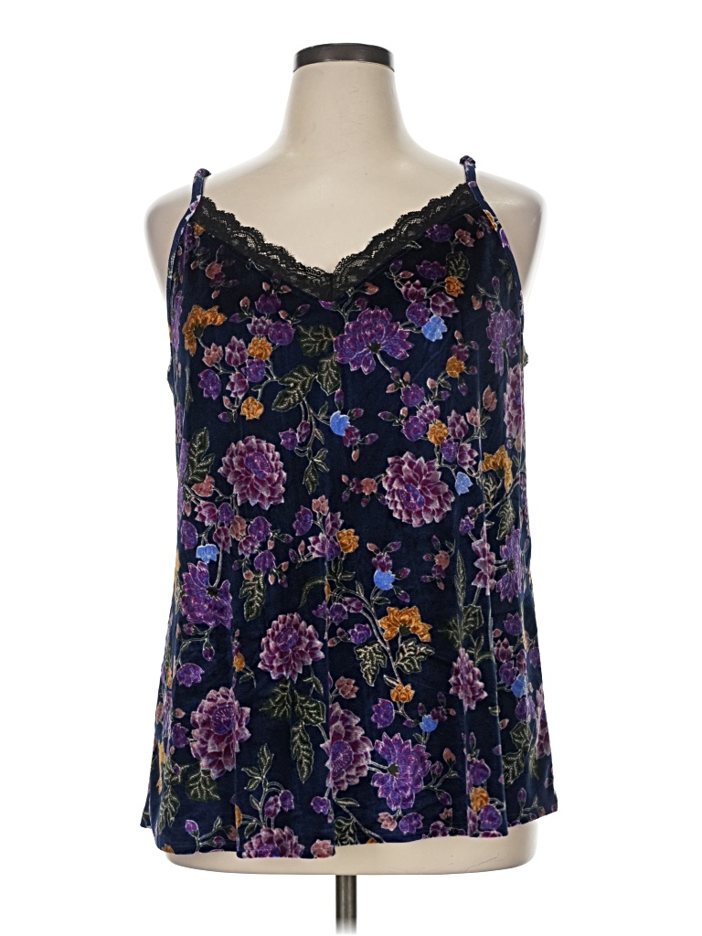 Pre-owned Torrid Sleeveless Blouse In Purple