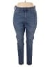 Madewell Solid Blue Jeans Size 34 waist (tall) - photo 1