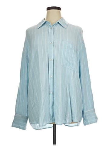American Eagle Outfitters Long Sleeve Button-Down Shirt (view 1)