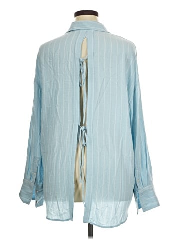 American Eagle Outfitters Long Sleeve Button-Down Shirt (view 2)