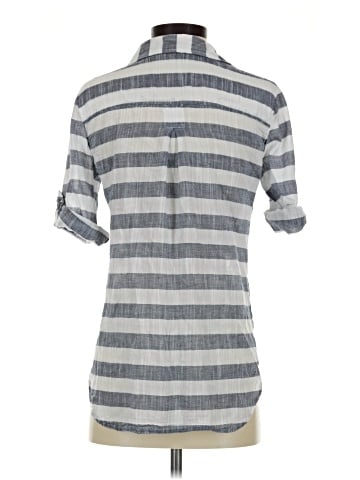 New York & Company Short Sleeve Button-Down Shirt (view 2)