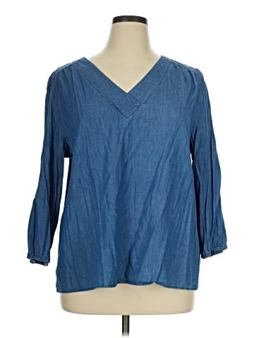 St. John's Bay 3/4 Sleeve Blouse (view 1)