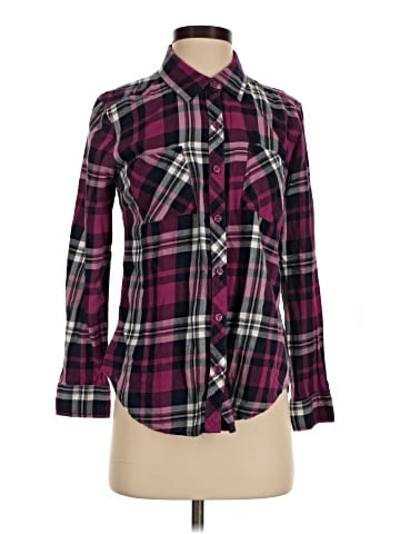 Faded Glory Long Sleeve Button-Down Shirt (view 1)