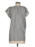 Motherhood 100% Polyester Polka Dots Silver Short Sleeve Blouse Size Sm Maternity - photo 2