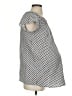 Motherhood 100% Polyester Polka Dots Silver Short Sleeve Blouse Size Sm Maternity - photo 4