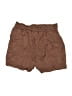 Japna 100% Lyocell Solid Brown Shorts Size S - photo 2