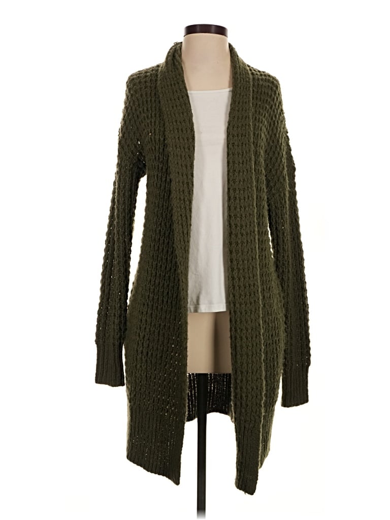 Pre-owned Leith Cardigan Sweater In Green