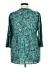 Unbranded 100% Polyester Teal 3/4 Sleeve Blouse Size XL - photo 2