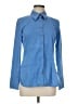Express Design Studio Blue Long Sleeve Button-Down Shirt Size M - photo 1