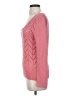Lilla P Chevron-herringbone Pink Pullover Sweater Size XS - photo 5