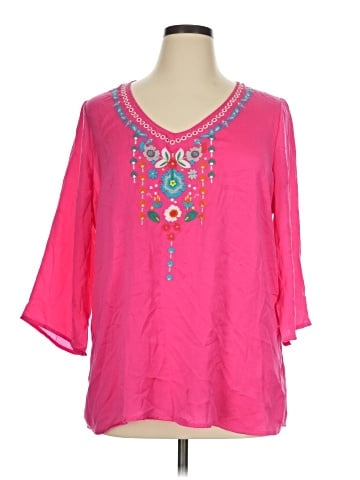 Thomas & Olivia 3/4 Sleeve Blouse (view 1)