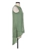 Kaari Blue 100% Polyester Green Sleeveless Blouse Size XS - photo 4