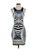 Express Graphic Blue Cocktail Dress Size S - photo 1