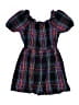 Crewcuts 100% Cotton Plaid Black Dress Size 10 - photo 1