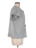 Tribal 100% Polyester Gray Short Sleeve Blouse Size M - photo 4