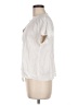 Hem & Thread White Short Sleeve Blouse Size M - photo 5
