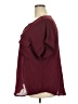 Peach 100% Polyester Burgundy Short Sleeve Blouse Size 3X - photo 5