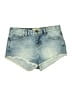 Zara Basic Blue Denim Shorts Size 6 - photo 1