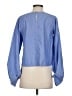 Babaton 100% Cotton Blue Long Sleeve Blouse Size S - photo 2