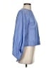 Babaton 100% Cotton Blue Long Sleeve Blouse Size S - photo 4