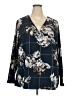 JunaRose 100% Polyester Blue 3/4 Sleeve Blouse Size 22 - photo 1