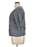 Boden 100% Cotton Blue Gray 3/4 Sleeve Blouse Size 16 - photo 5