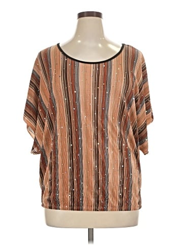 Cj Banks Short Sleeve Blouse (view 1)