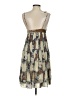 Maple 100% Viscose Paisley Tan Cocktail Dress Size 4 - photo 2