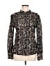 Antik Batik 100% Cotton Paisley Black Long Sleeve Blouse Size M - photo 1