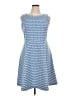 Talbots Chevron-herringbone Blue Casual Dress Size XL - photo 1