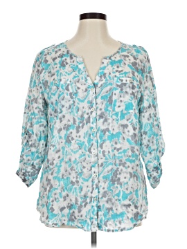 Jm Collection 3/4 Sleeve Blouse