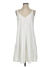 ABS Collection Solid White Casual Dress Size S - photo 1
