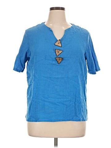 BEDFORD FAIR lifestyles Short Sleeve Henley (view 1)
