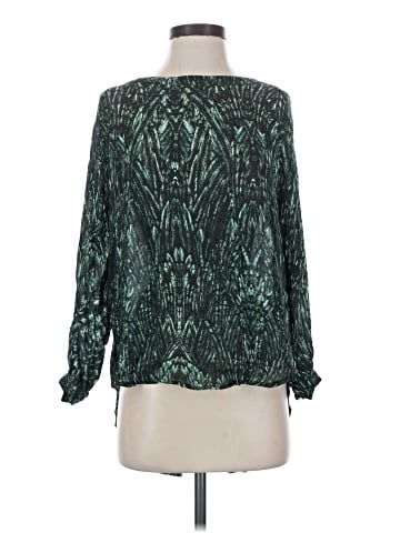 Haute Hippie Long Sleeve Silk Top (view 1)