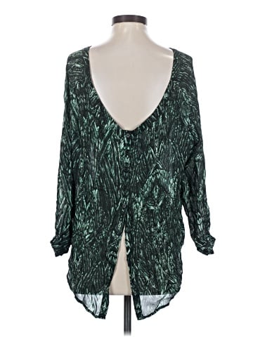 Haute Hippie Long Sleeve Silk Top (view 2)