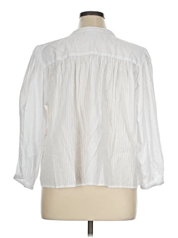 Free Assembly 3/4 Sleeve Button-Down Shirt (view 2)