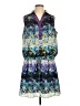 Gabby Skye 100% Polyester Print Blue Casual Dress Size 12 - photo 1