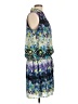 Gabby Skye 100% Polyester Print Blue Casual Dress Size 12 - photo 4